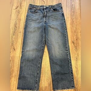 Levi's Ribcage Straight Ankle Jeans Size 33